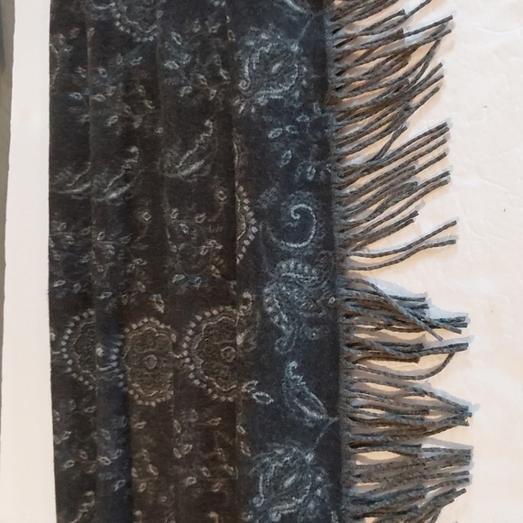 Cashmink Luxe Neutral Black/Gray Butter Soft elegant Dress Scarf Wrap Shawl - Picture 3 of 7